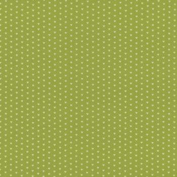 Mini Heart A-1233-V Bright Green by Andover Fabrics