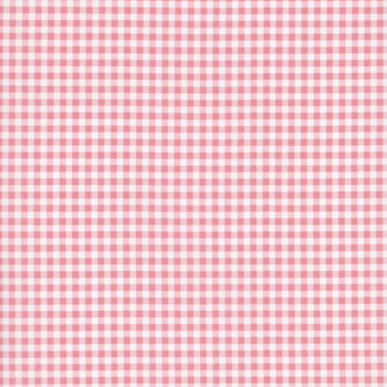 Essentials Mini Gingham 39161-131 White / Bubble Gum Pink  from Wilmington Prints