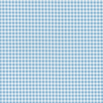 Essentials Mini Gingham 39161-141 White / Baby Blue from Wilmington Prints