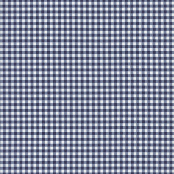 Essentials Mini Gingham 39161-144 White / Navy from Wilmington Prints REM