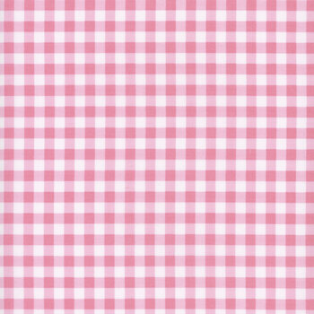 Essentials Gingham 39162-131 White / Bubble Gum Pink  from Wilmington Prints