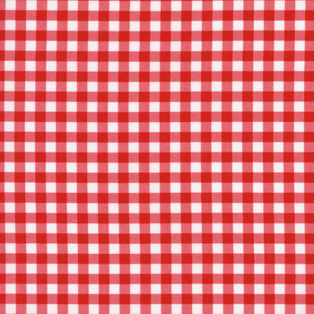 Essentials Gingham 39162-133 White / Red from Wilmington Prints