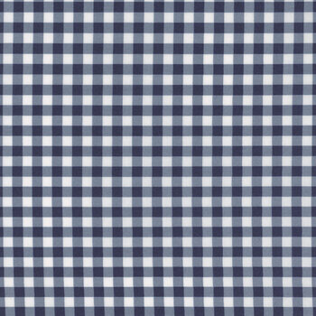 Essentials Gingham 39162-144 White / Navy from Wilmington Prints