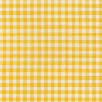 Essentials Gingham 39162-155 White / Bright Yellow from Wilmington Prints