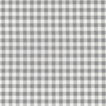 Essentials Gingham 39162-191 White / Gray from Wilmington Prints