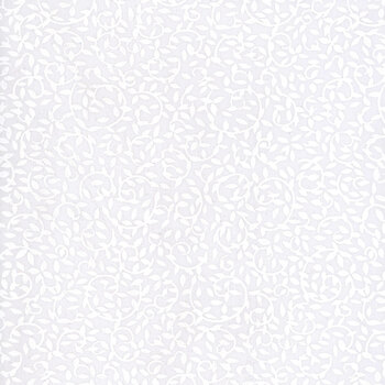 Essentials Leafy Scroll 26035-100 White On White from Wilmington Prints