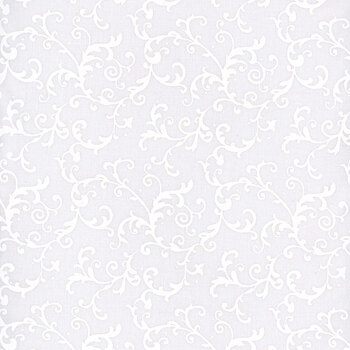 Essentials Filigree 42324-100 White On White from Wilmington Prints
