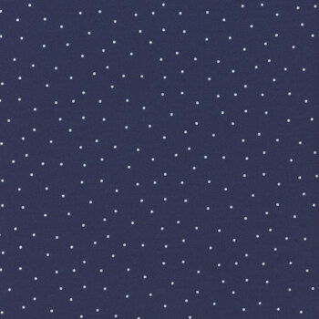 Essentials Pindots 39131-491 Navy / White from Wilmington Prints REM