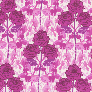 Heart Nouveau A-1310-E Lavendula by Eye Candy Quilts from Andover Fabrics