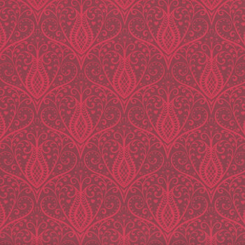 Heart Nouveau A-1314-R Scarletta by Eye Candy Quilts from Andover Fabrics