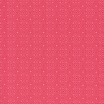 Heart Nouveau A-1315-E Coral by Eye Candy Quilts from Andover Fabrics