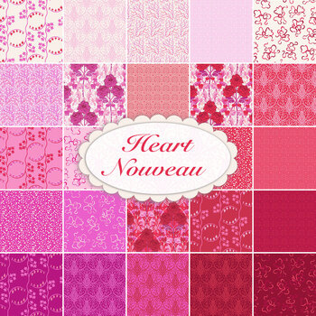 Heart Nouveau  24 FQ Set by Eye Candy Quilts from Andover Fabrics