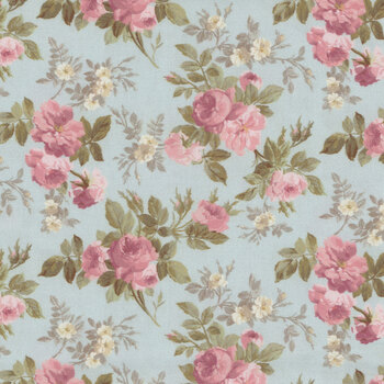 Just Rosy R651141D Sky by Smithsonian Institution for Marcus Fabrics