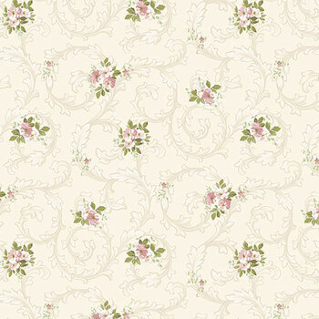 Just Rosy R651142D Cream by Smithsonian from Marcus Fabrics