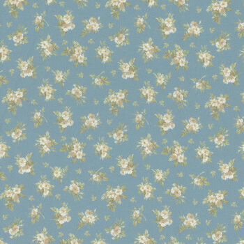 Just Rosy R651144D Blue by Smithsonian Institution for Marcus Fabrics