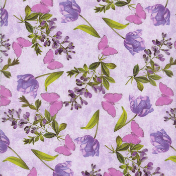 Secret Garden 3810-52 Violet by Lisabelle Art Studio for Blank Quilting Corporation