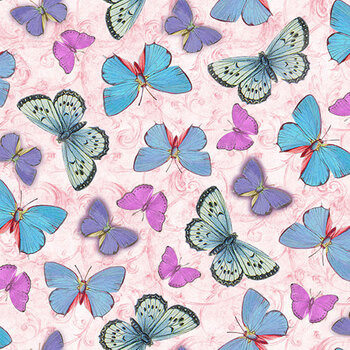 Secret Garden 3811-22 Pink by Lisabelle Art Studio from Blank Quilting Corporation
