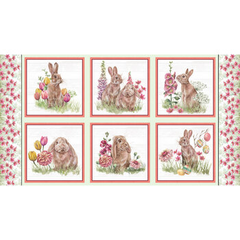 Easter Wishes 3788-60 Panel Lt. Green by Silas M. Studio from Blank Quilting Corporation