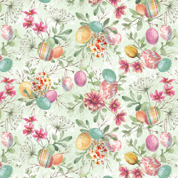 Easter Wishes 3797-60 Lt. Green by Silas M. Studio from Blank Quilting Corporation