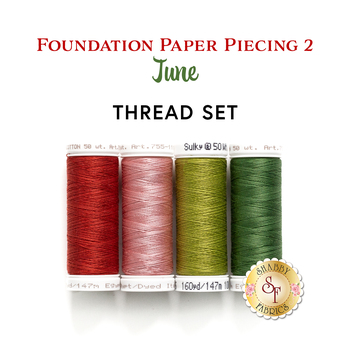 Foundation Paper Piecing Series 2 Kit - June - 4pc Thread Set