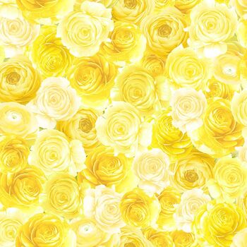 Lemon Bouquet FLEUR-CD2458 Lemon from Timeless Treasures Fabrics