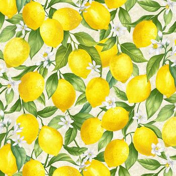 Lemon Bouquet FRUIT-CD2452 Lemon from Timeless Treasures Fabrics