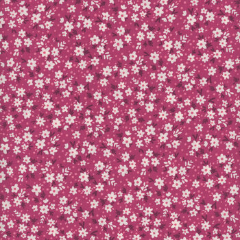 Among the Wildflowers 17103-26 Berry by Shelley Cavanna for Benartex