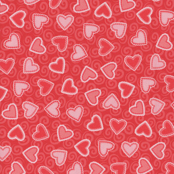 Sweet Love 10512-24 Red by Patrick Lose for Northcott Fabrics