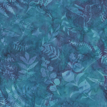 Bali Batiks - Bet on Blue W2584-549 Celestials from Hoffman Fabrics