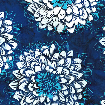 Bali Batiks - Bet on Blue W2576-19 Navy from Hoffman Fabrics