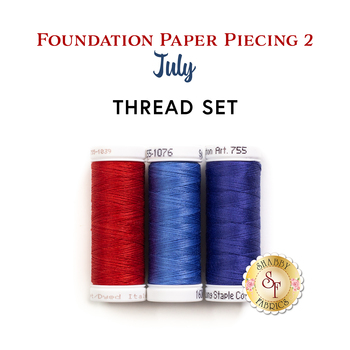  Foundation Paper Piecing Series 2 Kit - July - 3pc Thread Set