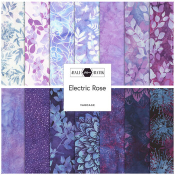 Bali Batiks - Electric Rose   Yardage by Hoffman Fabrics