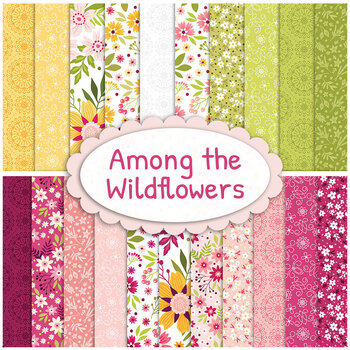 Among The Wildflowers  21 FQ Set by Shelley Cavanna from Benartex
