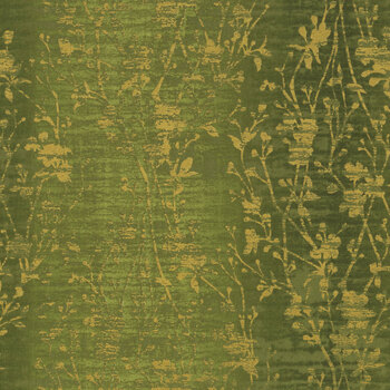 Shiny Objects Velvety Vines 3022-002 Pepper Grass Metallic from RJR Fabrics