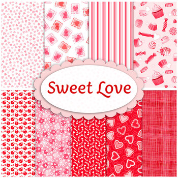Sweet Love  9 FQ Set by Patrick Lose from Northcott Fabrics