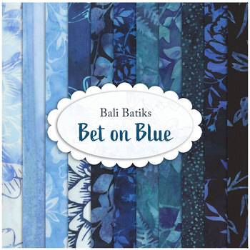 Bali Batiks - Bet on Blue  Yardage from Hoffman Fabrics
