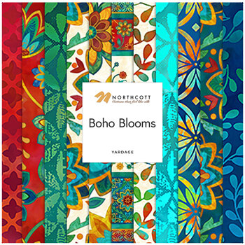 Boho Blooms  Yardage by Deborah Edwards for Northcott Fabrics