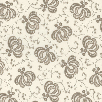 Hollyhocks & Roses 3051-17 Linen by Bunny Hill Designs from Moda Fabrics