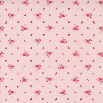 Hollyhocks & Roses 3053-18 Hollyhock Pink by Bunny Hill Designs from Moda Fabrics