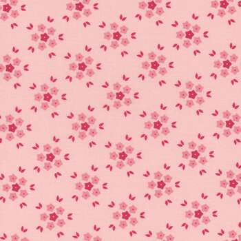 Hollyhocks & Roses 3055-18 Hollyhock Pink by Bunny Hill Designs from Moda Fabrics