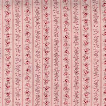 Hollyhocks & Roses 3056-17 Hollyhock Pink by Bunny Hill Designs from Moda Fabrics