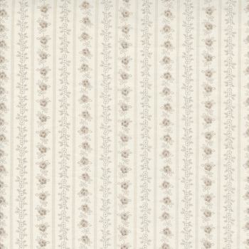 Hollyhocks & Roses 3056-18 Linen by Bunny Hill Designs from Moda Fabrics