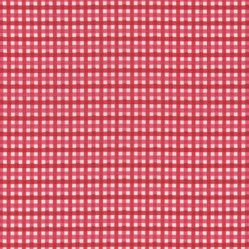 Hollyhocks & Roses 3057-13 Geranium Red by Bunny Hill Designs from Moda Fabrics