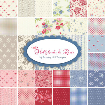 Hollyhocks & Roses  31 FQ Set by Bunny Hill Designs from Moda Fabrics - RESERVE