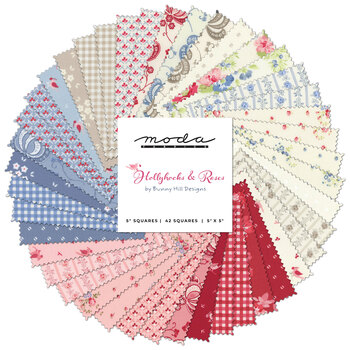Hollyhocks & Roses  Charm Pack by Bunny Hill Designs from Moda Fabrics - RESERVE