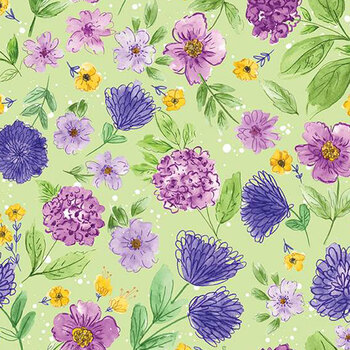 Plum Petals C15641-FERN by Diane Labombarbe from Riley Blake Designs
