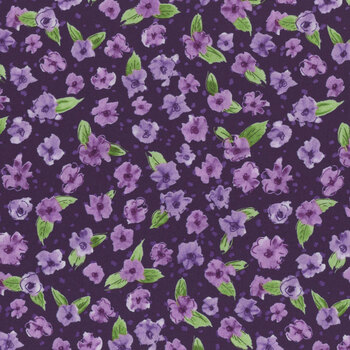 Plum Petals C15642-PURPLE by Diane Labombarbe for Riley Blake Designs