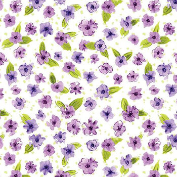 Plum Petals C15642-CLOUD by Diane Labombarbe from Riley Blake Designs