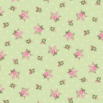 My Victorian Garden 3412-66 Green by Mary Jane Carey from Henry Glass Fabrics