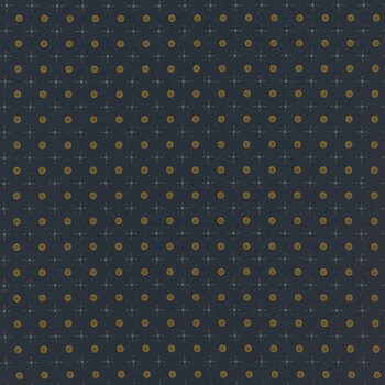 Scrap Basket Favorites 1503-77 Navy by Kim Diehl for Henry Glass Fabrics